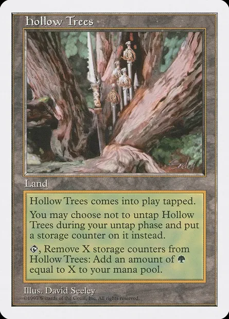 Hollow Trees, Magic card 5ED 418 — Fifth Edition set
