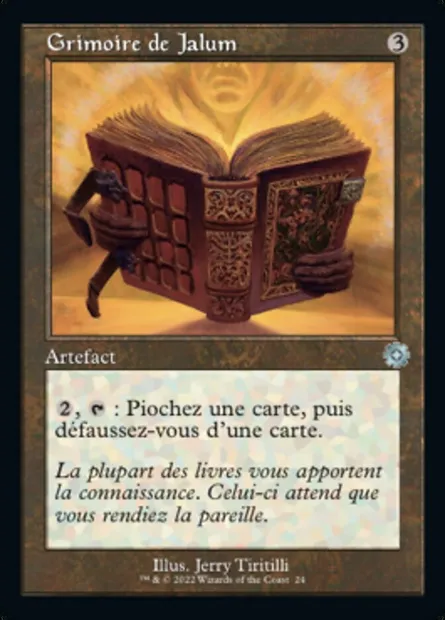 Grimoire de Jalum, carte Magic BRR 24 — extension The Brothers' War Retro Artifacts