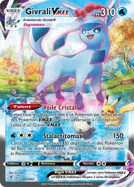 Givrali VMAX, carte Pokémon EVS 209 — extension Évolution Céleste