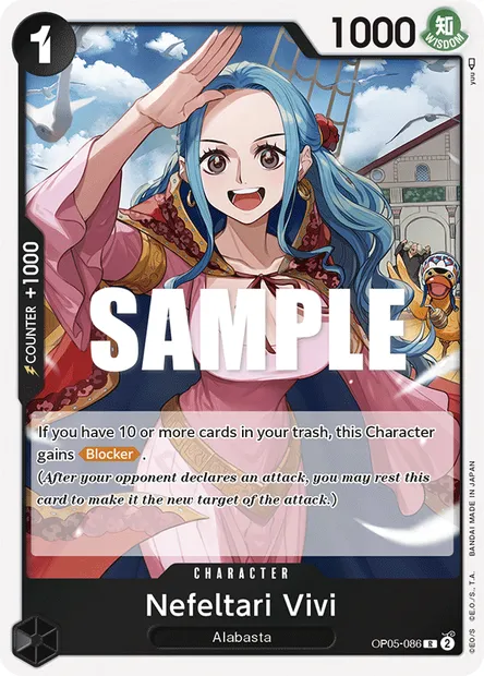 Nefeltari Vivi, One Piece card OP05-086 — AWAKENING OF THE NEW ERA set