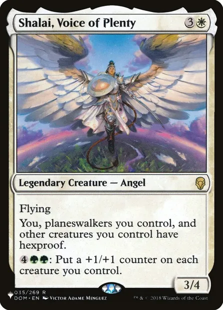 Shalai, Voice of Plenty, Magic card PLST DOM-35 — The List set