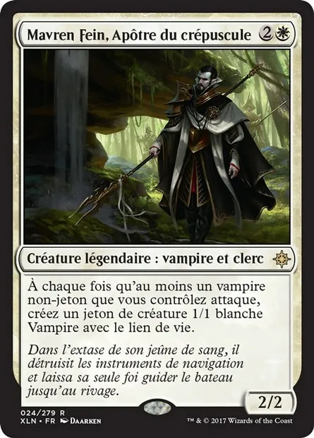 Mavren Fein, Apôtre du crépuscule, carte Magic XLN 24 — extension Ixalan