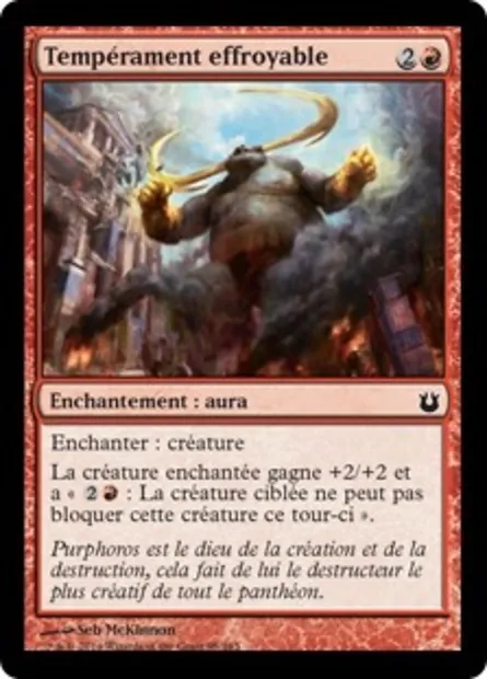 Tempérament effroyable, carte Magic BNG 95 — extension Créations divines