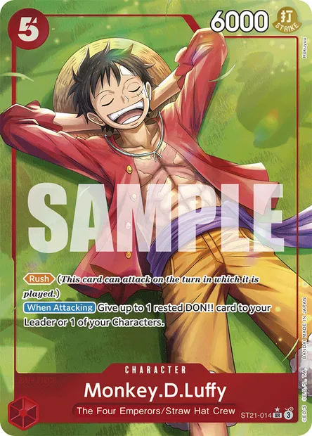 Monkey.D.Luffy, One Piece card ST21-014 — GEAR5 set