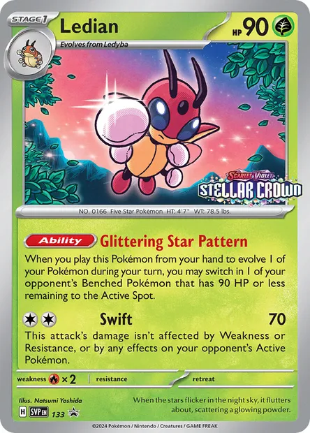 Ledian, Pokémon card PR-SV 133 — SVP Black Star Promos set