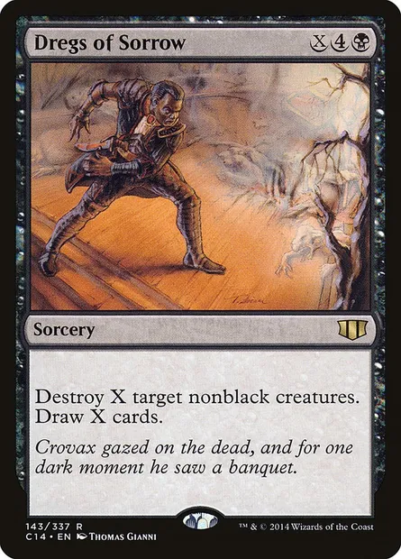 Dregs of Sorrow, Magic card C14 143 — Commander 2014 set