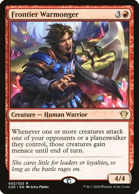 Frontier Warmonger, Magic card C20 52 — Commander 2020 set