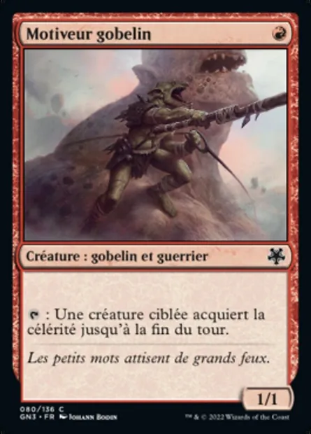 Motiveur gobelin, carte Magic GN3 80 — extension Game Night: Free-for-All