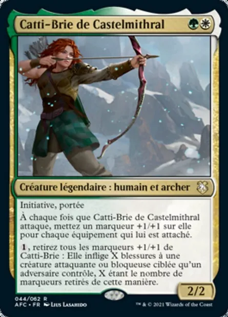 Catti-brie of Mithral Hall, carte Magic AFC 44 — extension Forgotten Realms Commander