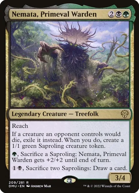 Nemata, Primeval Warden, Magic card DMU 209 — Dominaria United set