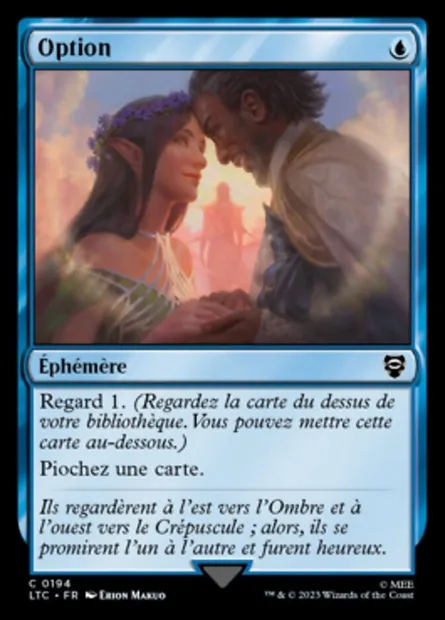 Option, carte Magic LTC 194 — extension Tales of Middle-earth Commander