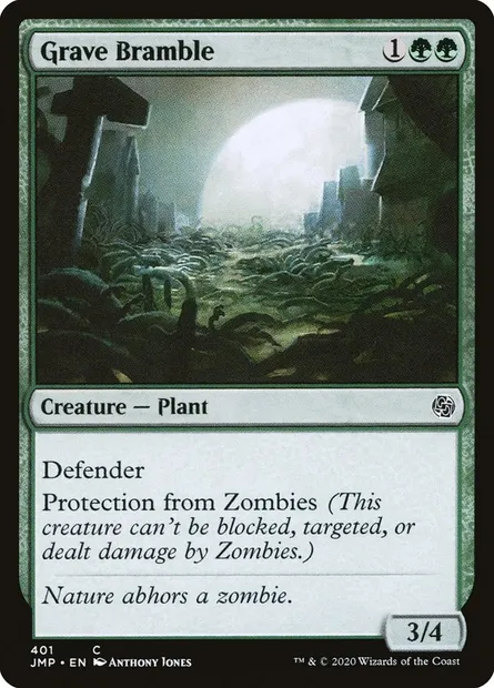 Grave Bramble, Magic card JMP 401 — Jumpstart set