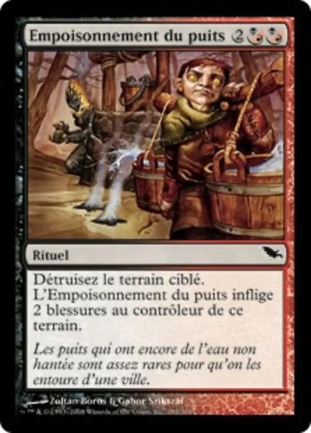 Empoisonnement du puits, carte Magic SHM 193 — extension Sombrelande