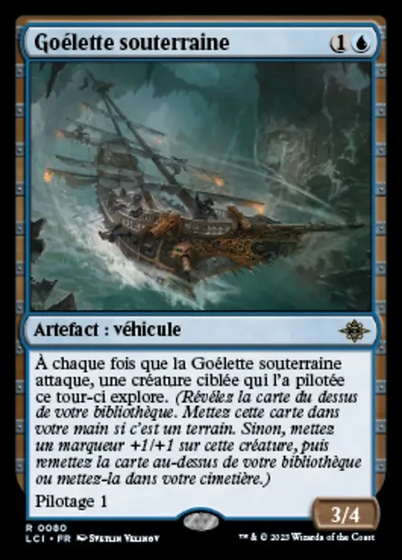 Subterranean Schooner, carte Magic LCI 80 — extension The Lost Caverns of Ixalan