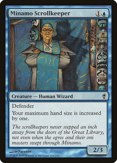 Minamo Scrollkeeper, Magic card CNS 101 — Conspiracy set