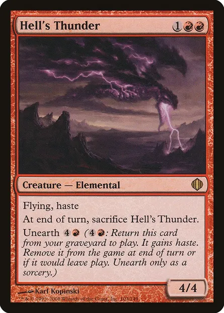 Hell's Thunder, Magic card ALA 103 — Shards of Alara set