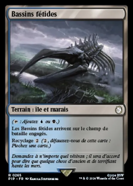 Bassins fétides, carte Magic PIP 265 — extension Fallout