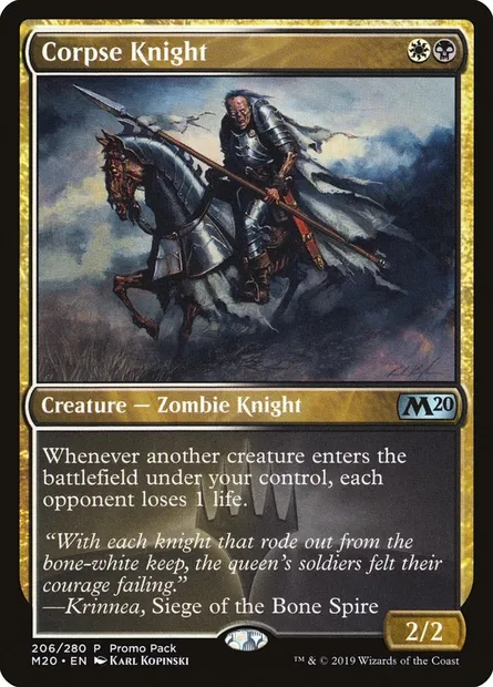 Corpse Knight, Magic card PM20 206 — Core Set 2020 Promos set