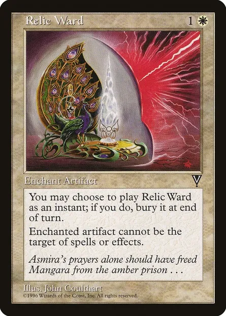 Relic Ward, Magic card VIS 16 — Visions set