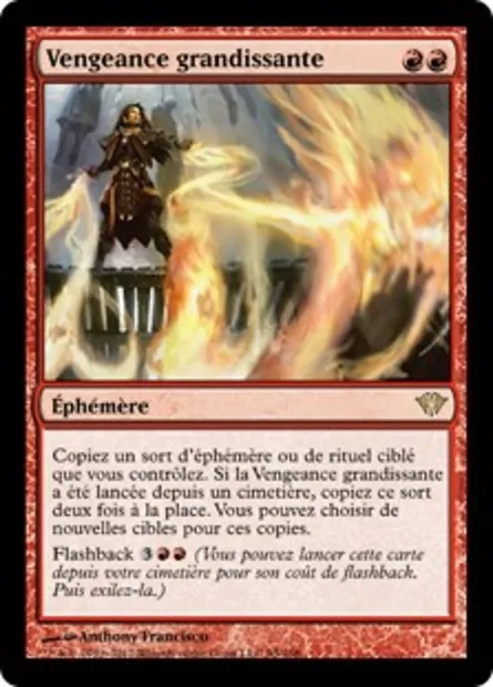 Vengeance grandissante, carte Magic DKA 95 — extension Obscure Ascension