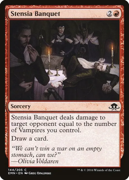 Stensia Banquet, Magic card EMN 144 — Eldritch Moon set