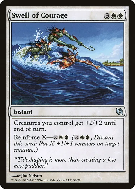 Houle de courage, carte Magic DDF 31 — extension Duel Decks: Elspeth vs. Tezzeret
