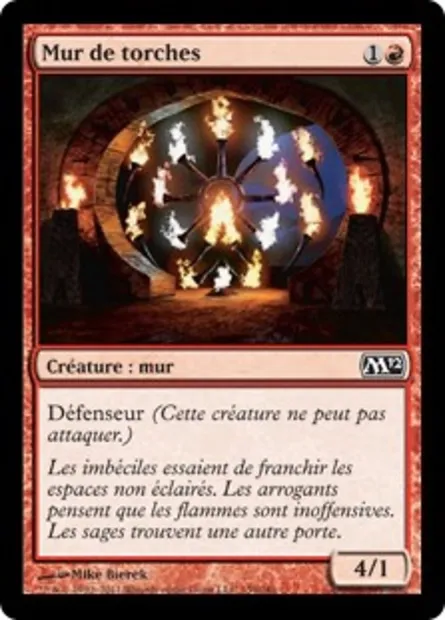 Mur de torches, carte Magic M12 159 — extension Magic 2012