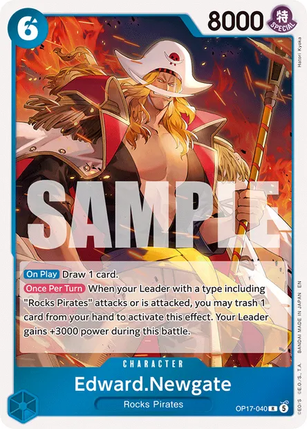 Edward.Newgate, One Piece card OP17-040 — THE WORLD’S STRONGEST WARRIORS set