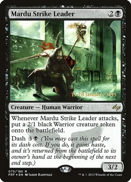 Mardu Strike Leader, Magic card PFRF 75s — Fate Reforged Promos set