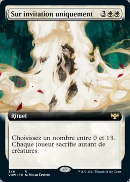 Sur invitation uniquement, carte Magic VOW 346 — extension Innistrad : noce écarlate