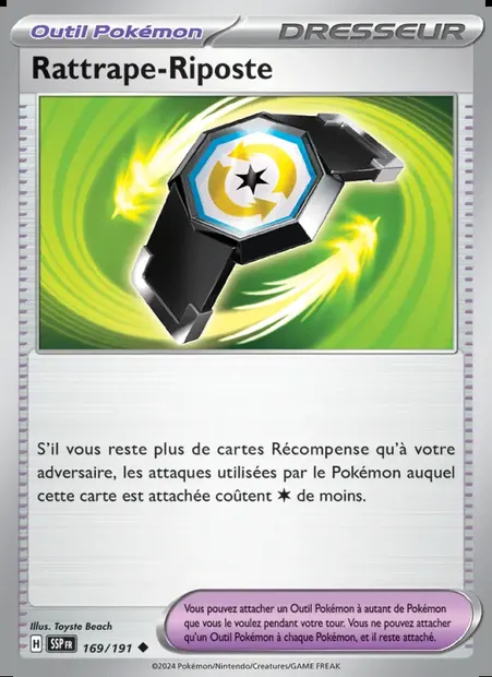 Rattrape-Riposte, carte Pokémon SSP 169 — extension Étincelles Déferlantes