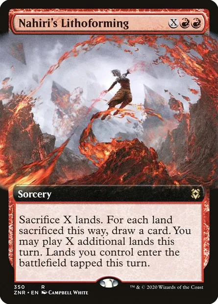Nahiri's Lithoforming, Magic card ZNR 350 — Zendikar Rising set