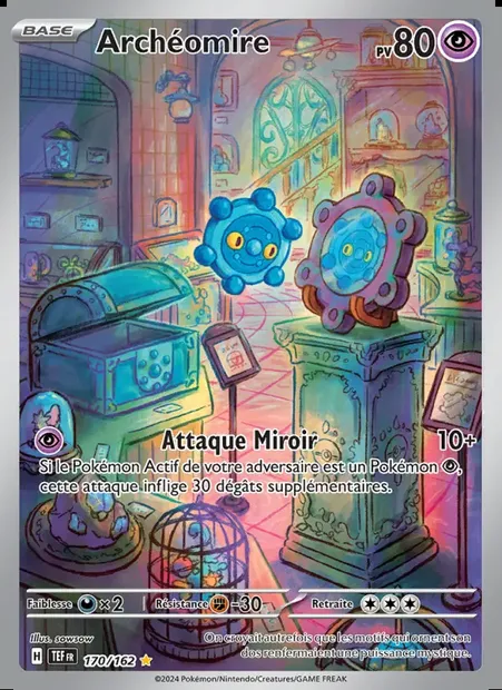 Archéomire, carte Pokémon TEF 170 — extension Forces Temporelles