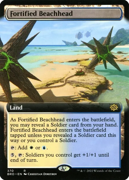 Fortified Beachhead, Magic card BRO 370 — The Brothers' War set
