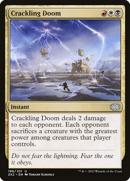 Crackling Doom, Magic card 2X2 196 — Double Masters 2022 set