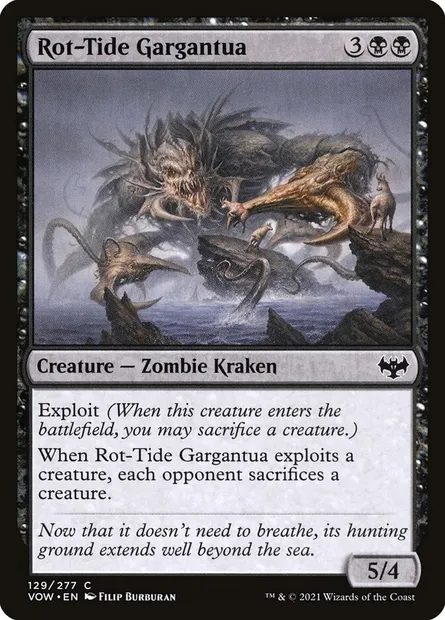 Rot-Tide Gargantua, Magic card VOW 129 — Innistrad: Crimson Vow set