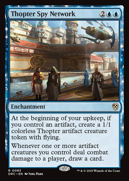 Thopter Spy Network, Magic card DRC 83 — Aetherdrift Commander set