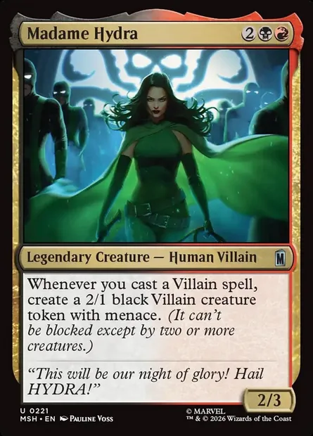 Madame Hydra, Magic card MSH 221 — Marvel Super Heroes set