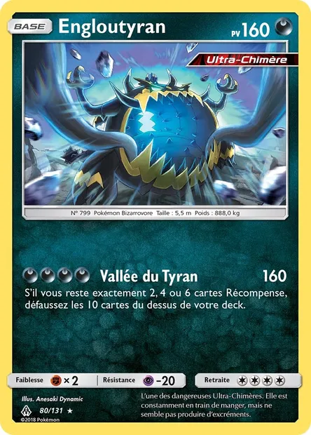 Engloutyran, carte Pokémon FLI 80 — extension Lumière Interdite