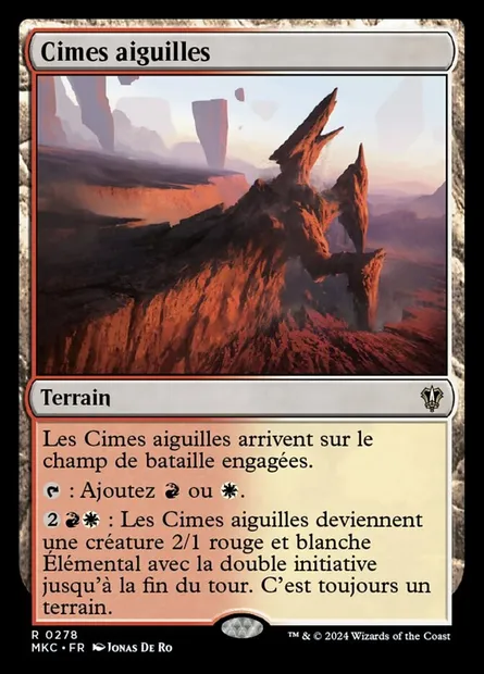 Cimes aiguilles, carte Magic MKC 278 — extension Murders at Karlov Manor Commander