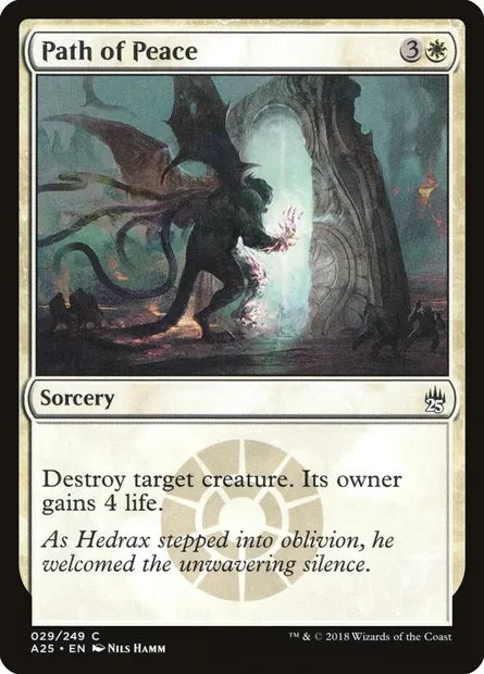 Path of Peace, Magic card A25 29 — Masters 25 set