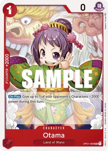 Otama, One Piece card OP01-006 — ROMANCE DAWN set