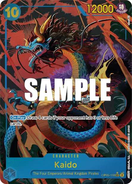 Kaido, One Piece card OP05-118 — AWAKENING OF THE NEW ERA set