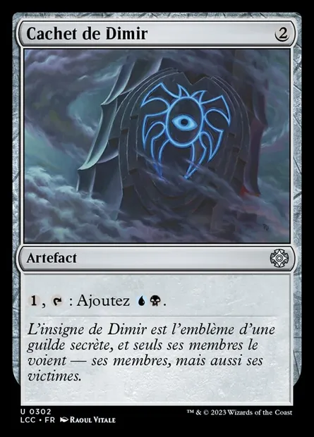 Cachet de Dimir, carte Magic LCC 302 — extension The Lost Caverns of Ixalan Commander