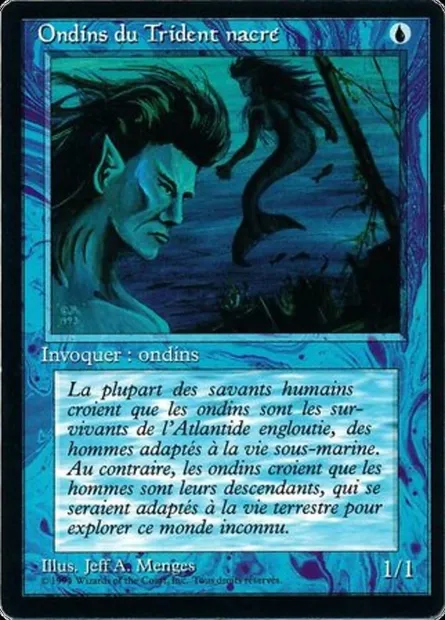 Ondins du Trident nacré, carte Magic FBB 68 — extension Foreign Black Border