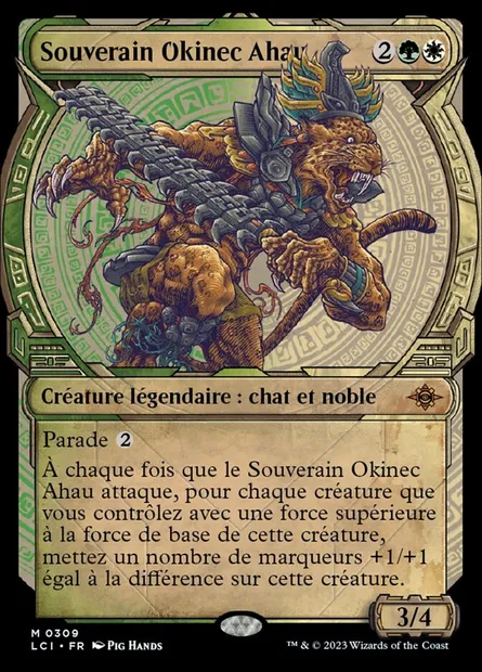 Souverain Okinec Ahau, carte Magic LCI 309 — extension The Lost Caverns of Ixalan