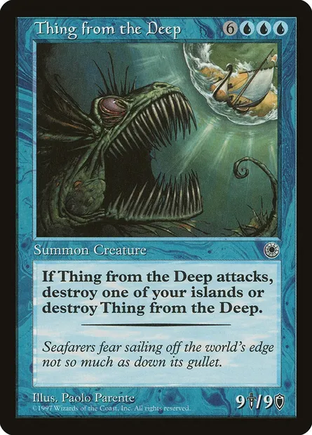 Thing from the Deep, Magic card POR 73 — Portal set