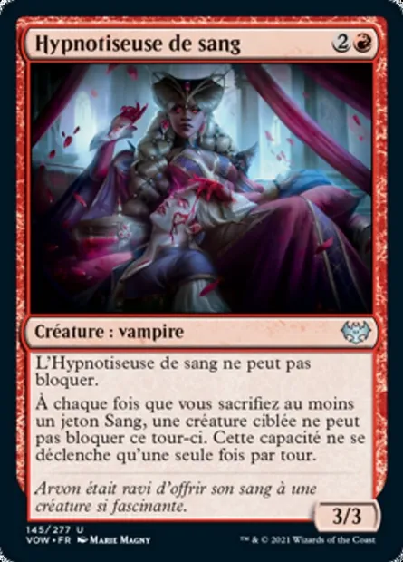 Hypnotiseuse de sang, carte Magic VOW 145 — extension Innistrad : noce écarlate