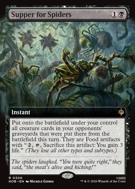 Supper for Spiders, Magic card HOB 300 — The Hobbit set
