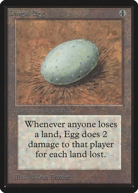 Dingus Egg, Magic card LEB 242 — Limited Edition Beta set